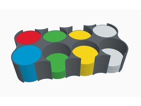 ei9ht - rack 80 jetons le casino bac à copeaux poker pokerchip pokerchips jeton de titulaire 3d print model - Mito3D