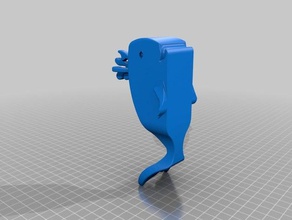 baleine jouet jeu accessoires de salle bains 3d print model - Mito3D