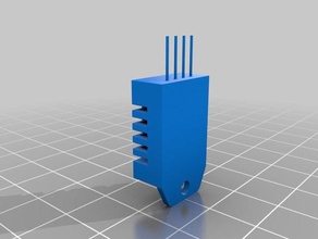 original tamanho dht22 A impressão 3d sensor de temperatura wemos d1 mini 3d print model - Mito3D