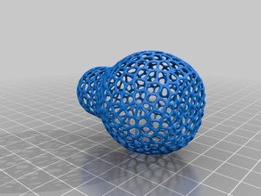 voronoi-Matroschka-ornament Mathe-Kunst 3d print model - Mito3D