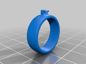 panda ring rings 3d print model - Mito3D