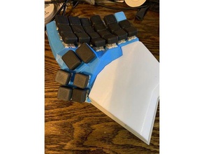 dactyl manuform 4x6 base plate wrist rest support computer 3d print model - Mito3D