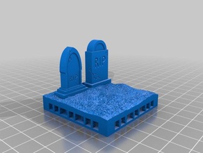 openlock cemitério brinquedo jogo acessórios 3d print model - Mito3D
