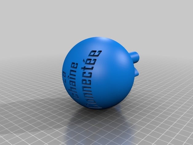 la boule de no l chaine connecter e joyeux noel les décideurs décor christams décorations ornement noël lachaineconnectee maker 3D print model - Mito3D