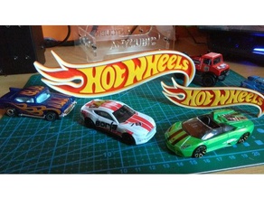 logo hot wheels 3 colores toy & game accessories car end toys 3d print model - Mito3D
