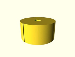 simple knob replacement parts parametric vent hood 3d print model - Mito3D