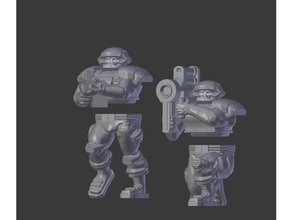 heroic style pdf trooper heavy weapons toys & games 3d print model - Mito3D
