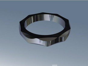 iron ring jewelry 3d print model - Mito3D