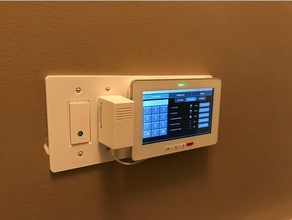 rogers smart home monitoring 2-gang switch mount household 3d print model - Mito3D