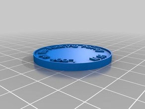 my customized coin chip coins & badges 3d print model - Mito3D