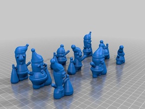 mein besonders angefertigt santa claus random auch Skulpturen kundengebundene 3d print model - Mito3D