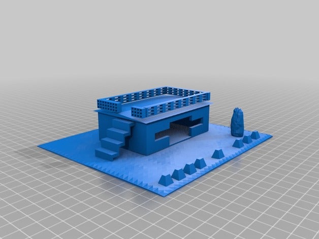 imperial bunker terrain 3d printing 3D print model - Mito3D