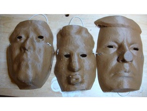 yaşam boyutu maskeleri potus kostüm bush clinton obama trump 3d print model - Mito3D