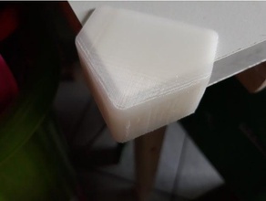 corner desk guard 3d printing fitting wood 3d print model - Mito3D