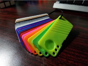 ainda outro filamento exemplo - cartão de edição Impressora 3d acessórios Impressão teste impressão 3dprinter ender 3 chave keycard wanhao i3 3d print model - Mito3D