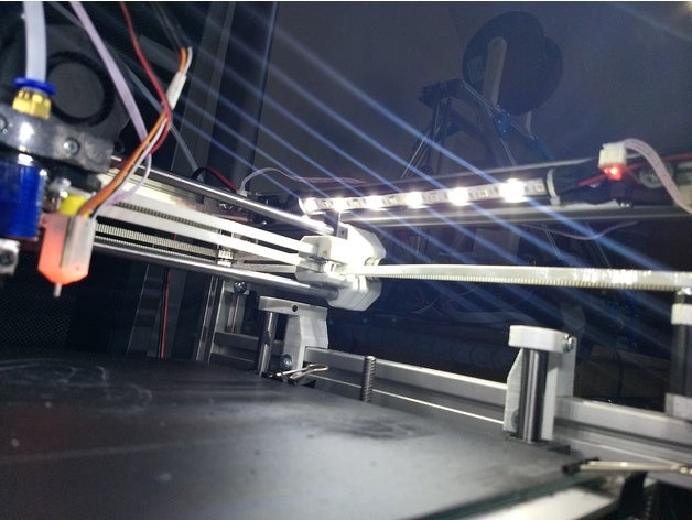 led di montaggio 3d la stampante accessori 3030 estrusione hevo ipercubo evoluzione porta misumi 3D print model - Mito3D