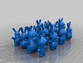 meine individuelle konfigurierbare pack Kaninchen Tiere kundengebundene 3d print model - Mito3D