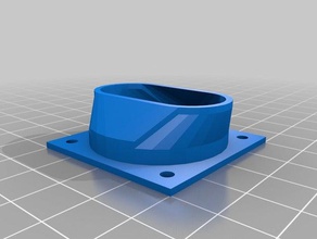 40mm fan funnel inlet diy 3d print model - Mito3D