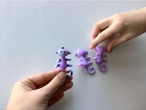 fingerling mini cupcake topper toys games monkey 3d print model - Mito3D