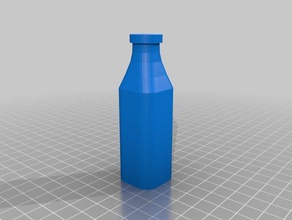 Milch-Flasche Kunst 3d print model - Mito3D