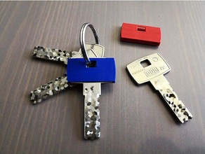 dom key color cover skin household hoes marking sleutel 3d print model - Mito3D