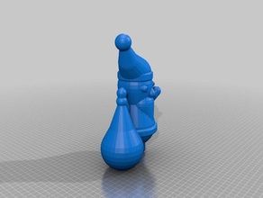 mein besonders angefertigt santa claus random auch Skulpturen kundengebundene 3d print model - Mito3D