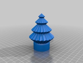 meine angepasste parametrische Weihnachten-Baum-Licht Dekor kundengebundene 3d print model - Mito3D