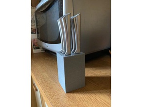 basic knife block kitchen dining arianeplast cooking couteau cuisine sand tool 3d print model - Mito3D