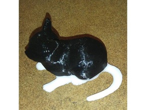 cat christmas ornament 3d model iec3d animals decoration feline kitten pet pets 3d print model - Mito3D