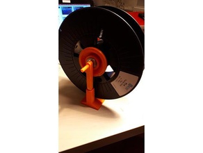 suporte bobine 2 parte 3d a impressora os acessórios filamento de spool titular 3d print model - Mito3D