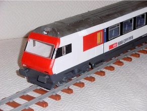 ic-steuerwagen sbb 13245mm lgb hobby 45mm Spurweite gartenbahn modellbahn Eisenbahn Zug 3d print model - Mito3D