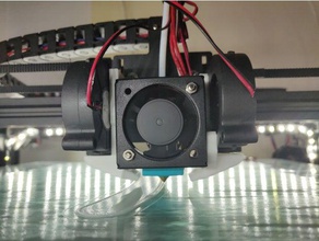 tronxy x5s 5015 conducto del ventilador 3d de la impresora partes 3d print model - Mito3D