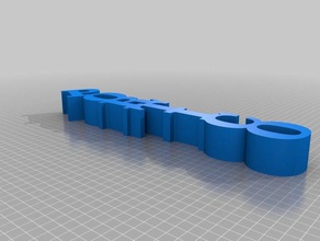 word portico sculptures customized 3d print model - Mito3D