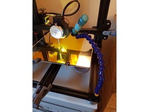 luz de apoyo lampe 3d la impresora accesorios titular lumiere 3d print model - Mito3D