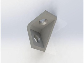 smallest shelf bracket 2525mm 11g each diy mounting support 3d print model - Mito3D