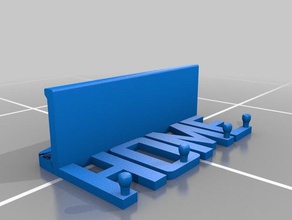 tecla de inicio la percha modelo muebles keyhanger keyholder teclas pared colgador gancho montaje en 3d print model - Mito3D