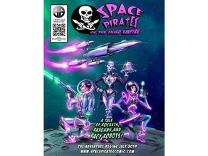 rapier spacepirates space ship sculptures art comic spaceship 3d print model - Mito3D