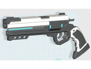 rwby generale ironwoods revolver oggetti di scena millhouse 5 roosterteeth rooster teeth 3d print model - Mito3D