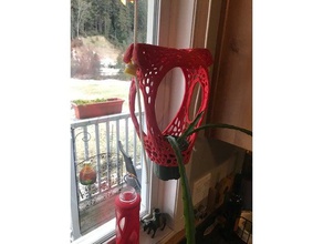 heart shaped plant hanging system veroni-ized sculptures 3d printing houseplants 3d print model - Mito3D