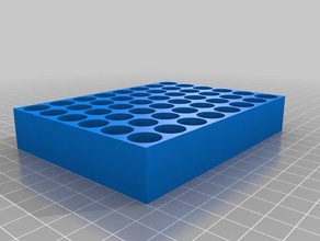 6x8 2ml vial rack outil de les titulaires boîtes personnalisé 3d print model - Mito3D