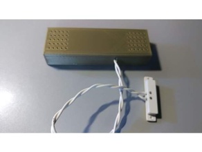 mysensor invólucro fino eletrônica atmega328p caso sensor de contato gabinete mysensors nrf24l01 3d print model - Mito3D