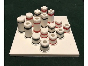 quarto juego juegos boardgame de mesa la diversión portátil sistema administración cables 3d print model - Mito3D