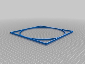 my customized square circle 3d printing tests 3d print model - Mito3D