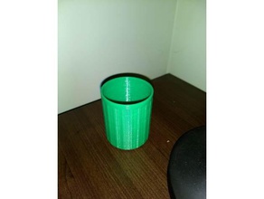 mini trash can containers bin miniature paper recycle trashcan 3d print model - Mito3D