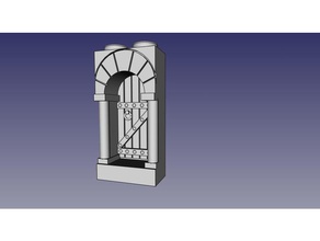 puerta 2x4 costruzione i giocattoli exin castillos castelli 3d print model - Mito3D