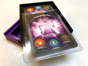 keyforge deck box toy game accessories customizer deckbox fantasy flight games token tray 3d print model - Mito3D
