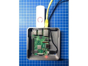 raspberry pi 3b+ caso de la casa del ayudante electrónica hassio homeassistant 3d print model - Mito3D