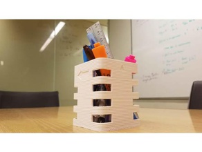 detachable magnetic wall mounted pencil holder household 3d print model - Mito3D