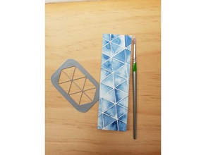 triangle stencil art tools geometric mathematics maths polygon 3d print model - Mito3D