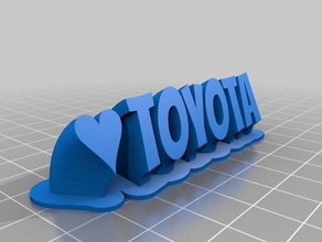 toyota ofis özelleştirilmiş 3d print model - Mito3D